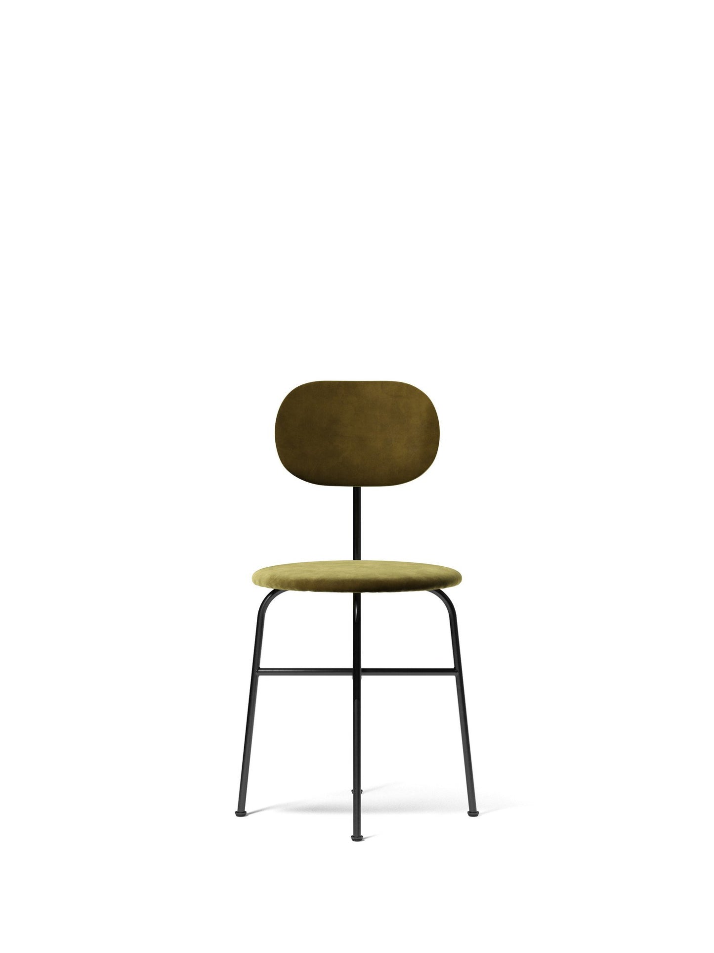 Afteroom Chair Plus, Dining Height, Black Steel Frame, Upholstered