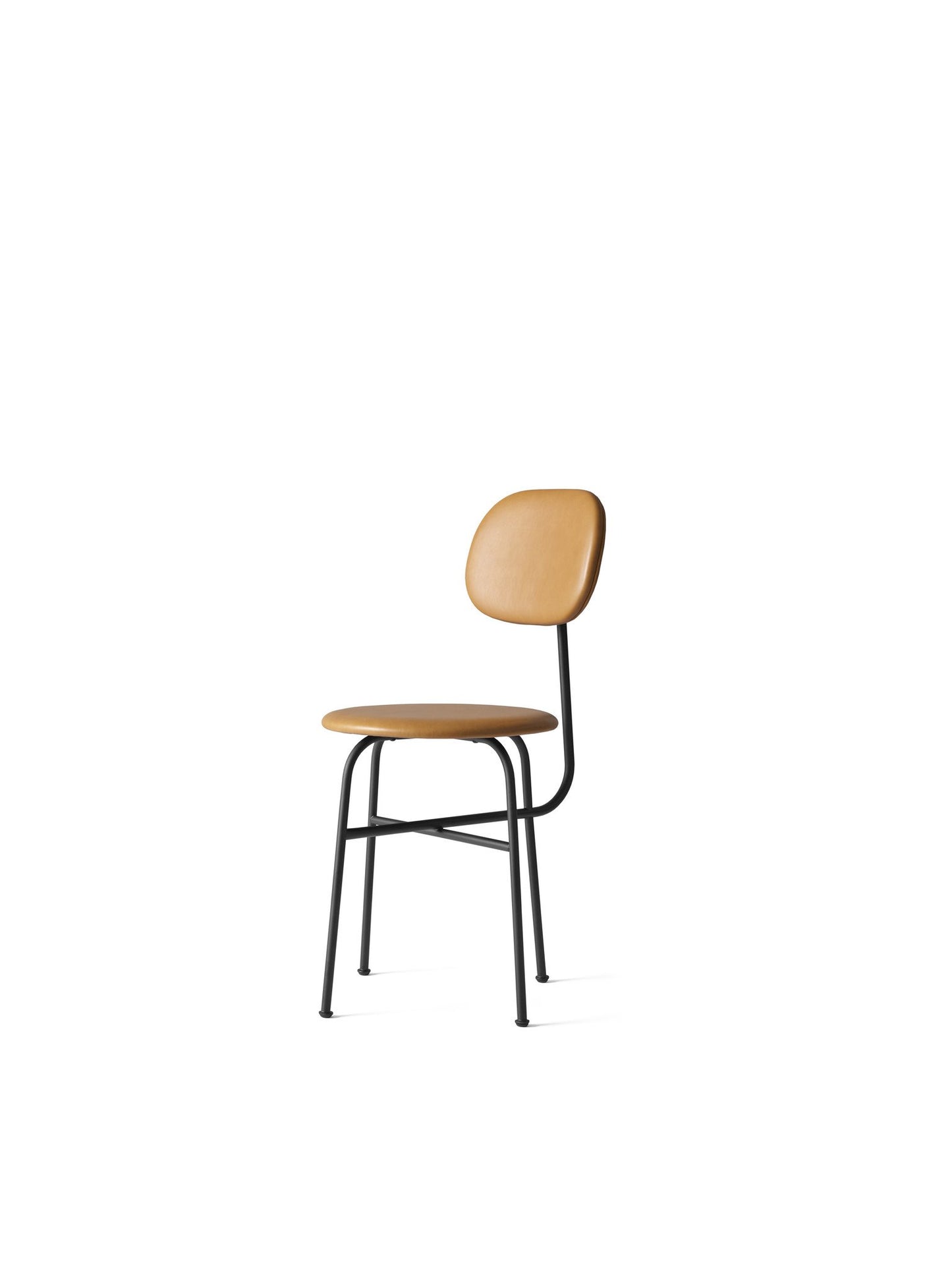 Afteroom Chair Plus, Dining Height, Black Steel Frame, Upholstered