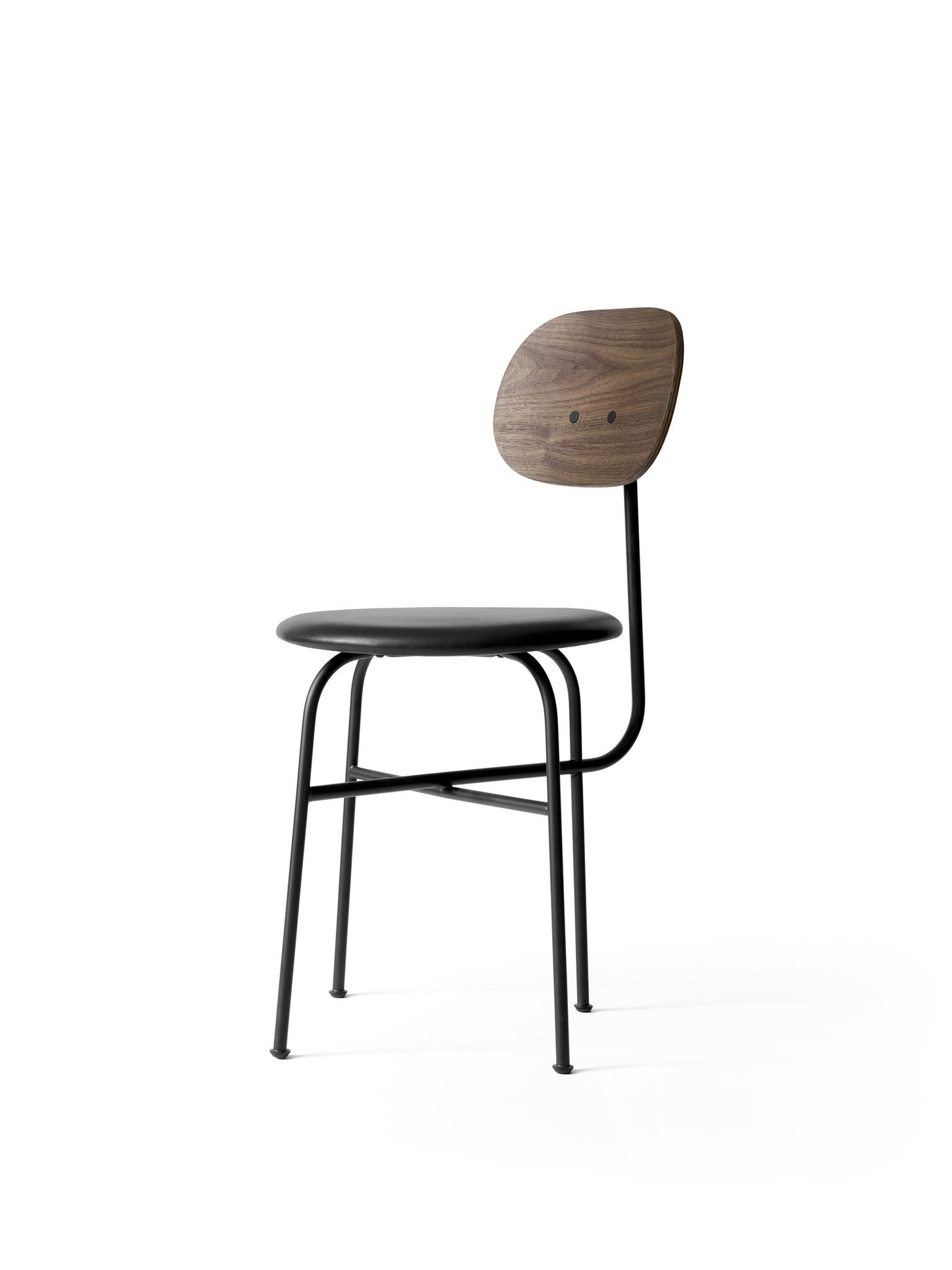 Afteroom Chair Plus, Dining Height, Black Steel Frame, Upholstered