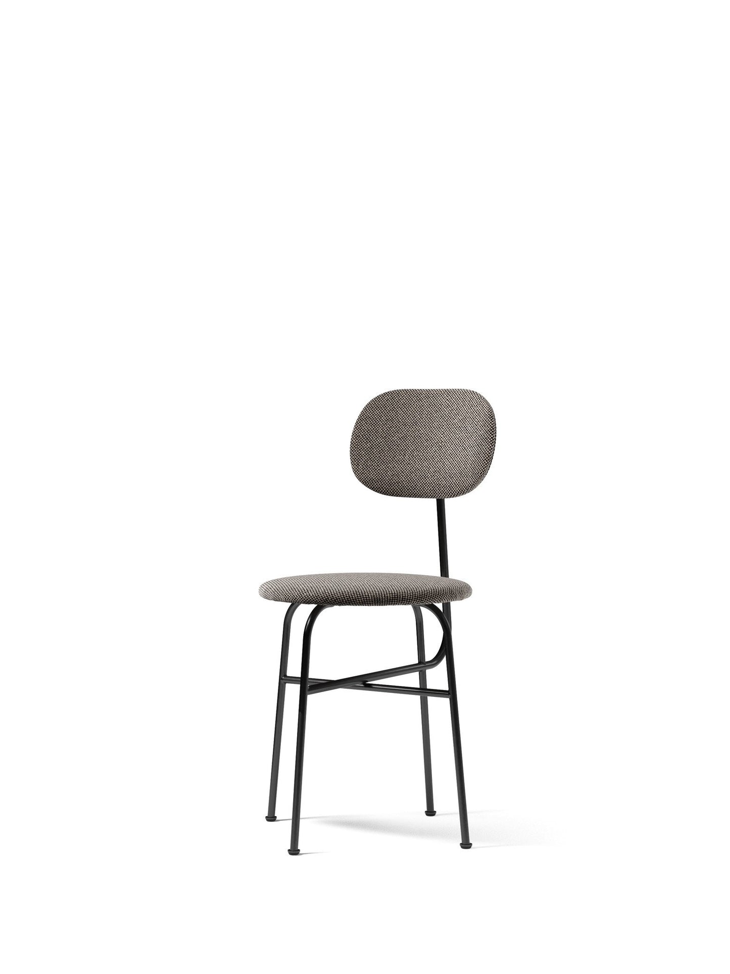 Afteroom Chair Plus, Dining Height, Black Steel Frame, Upholstered