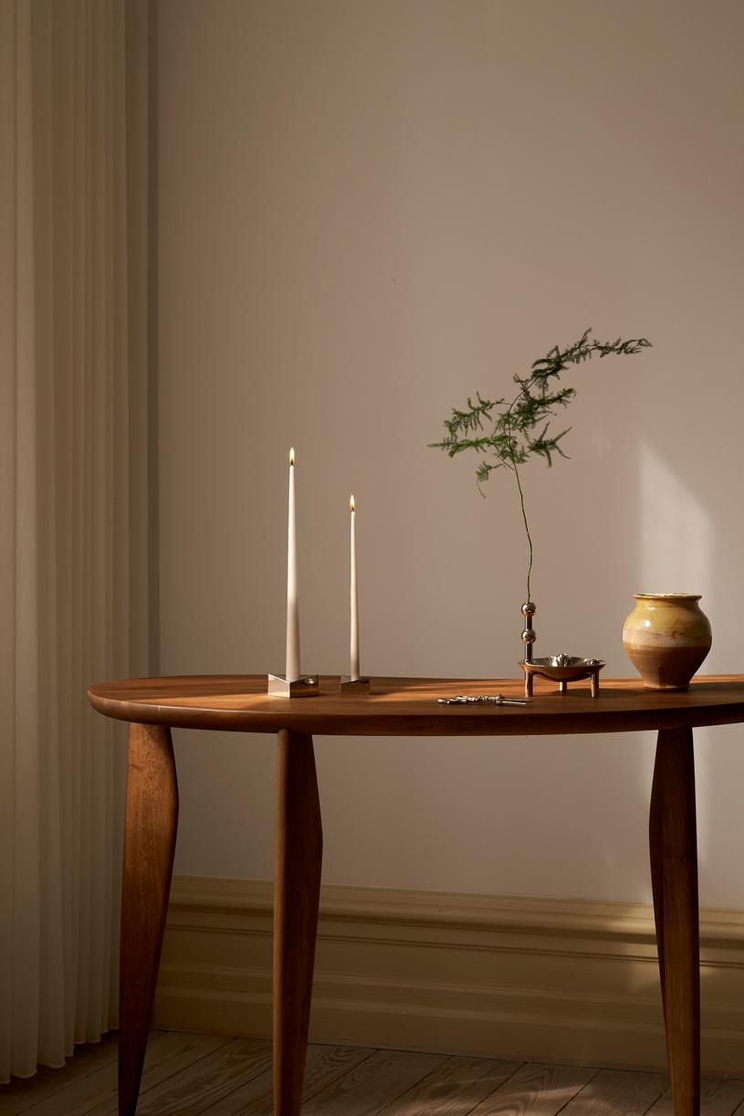 STOFF Nagel Reflect Candle Holder, Large, Chrome