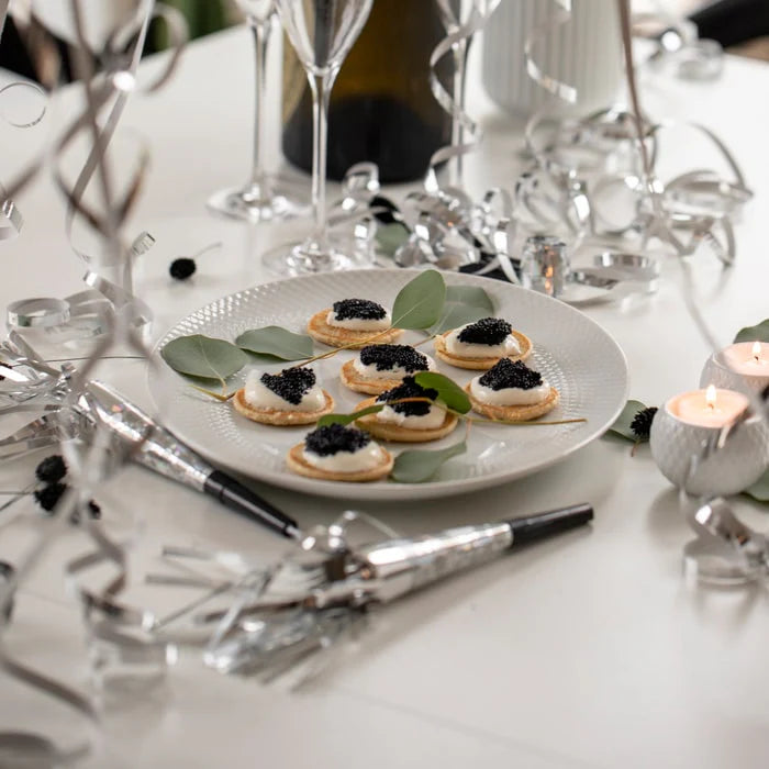 Porcelæn Rhombe Oval Serving Dish, White