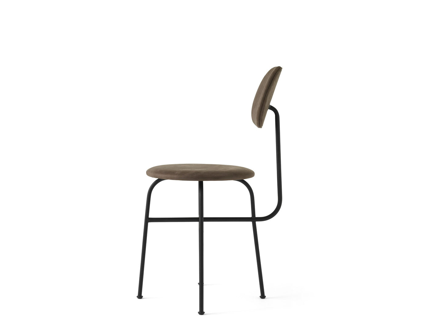 Afteroom Chair Plus, Dining Height, Black Steel Frame, Upholstered