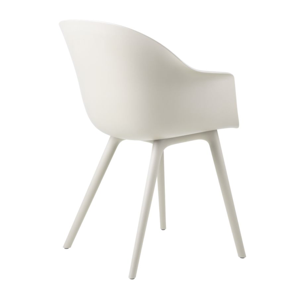 Bat Dining Chair, Plastic Base, Un-Upholstered
