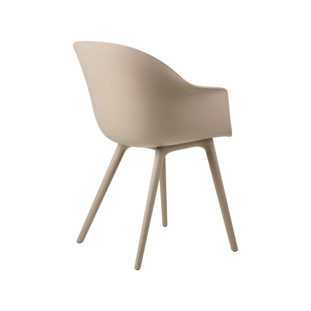 Bat Dining Chair, Plastic Base, Un-Upholstered