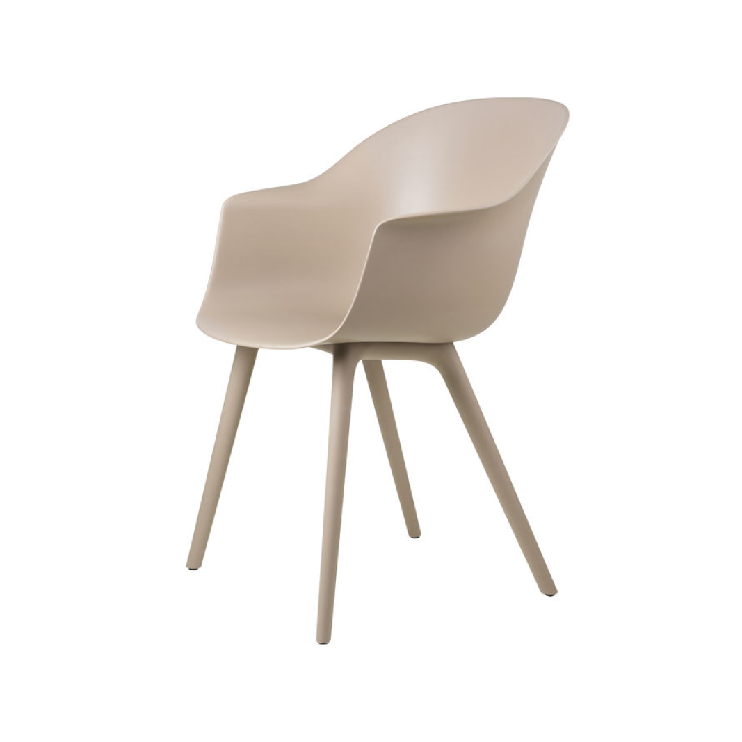 Bat Dining Chair, Plastic Base, Un-Upholstered