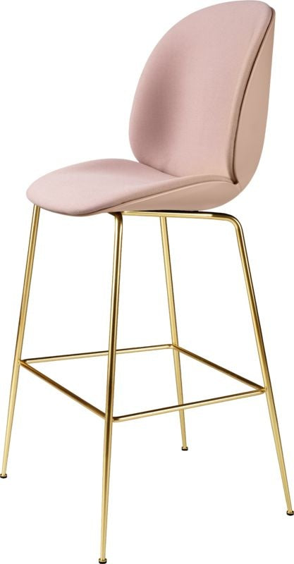 Beetle Bar Chair - Un-Upholstered, 75, Conic base, Brass Semi Matte Base