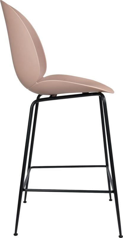 Beetle Counter Chair - Un-Upholstered, 65, Conic base, Black Matte Base