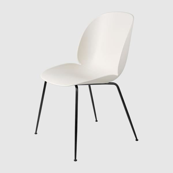 Beetle Dining Chair - Un-Upholstered, Conic Base, Black Matte Base