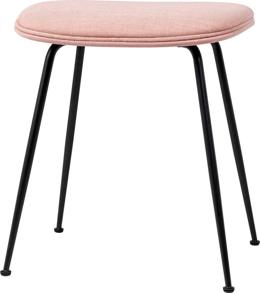 Beetle Stool - Fully Upholstered, 45, Conic base, Black Matte