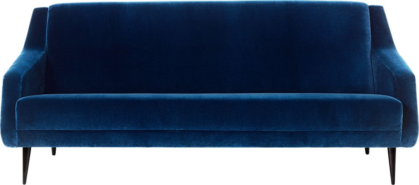 CDC.2 Sofa - Fully Upholstered, 184x82, Wood base, Black High Gloss