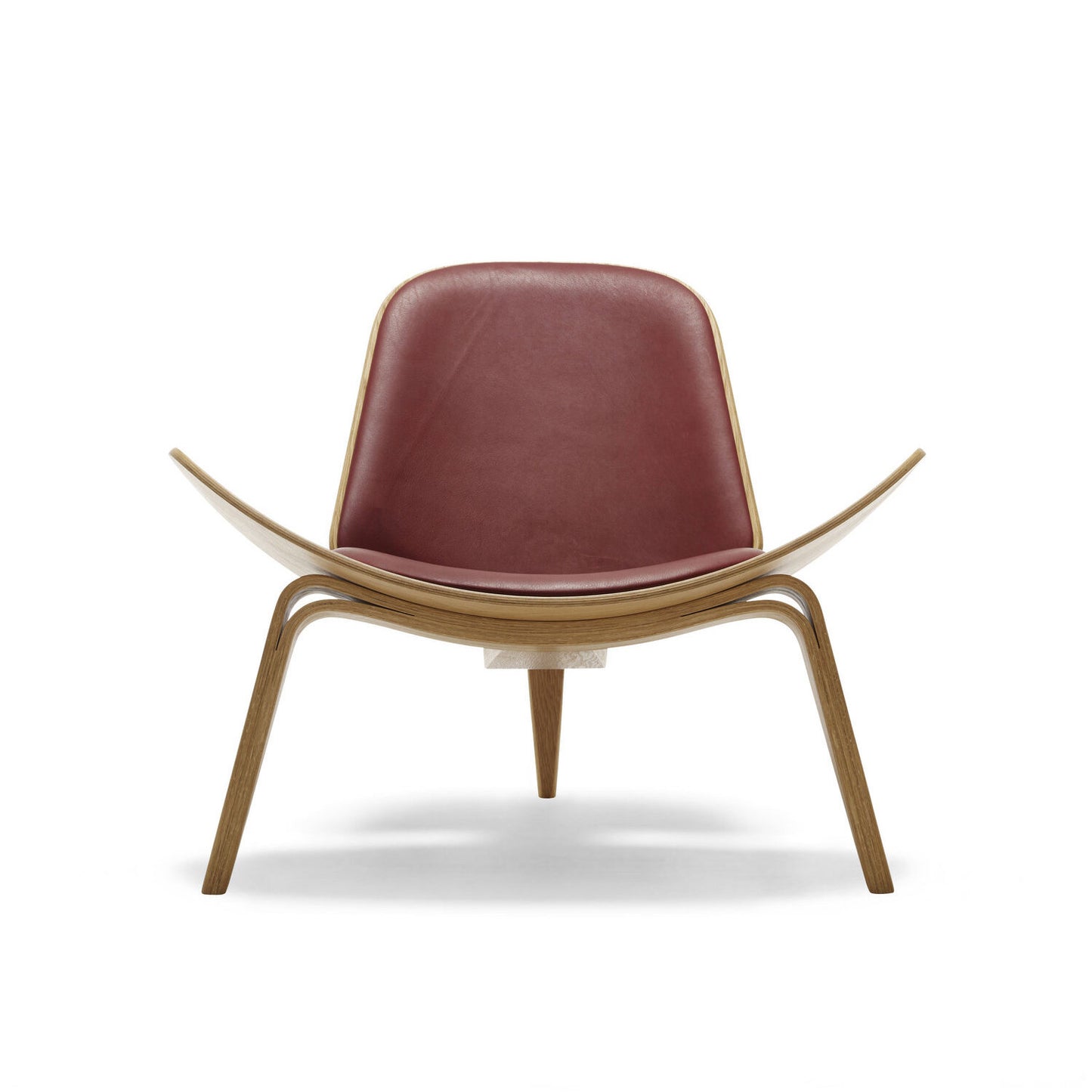 CH07 / SHELL CHAIR Leather (Oak)
