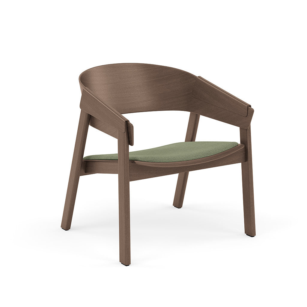 Cover Lounge Chair Upholstered Stained Dark Brown