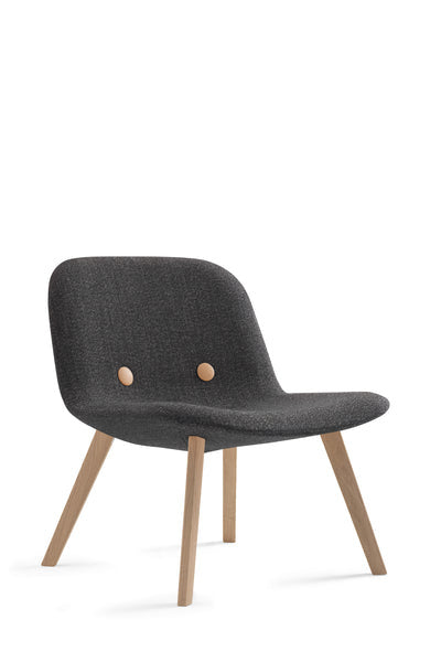 Eyes Lounge Wood Base Upholstery, Fully Upholstered, With Buttons