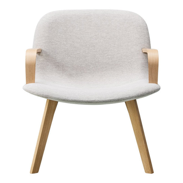 Eyes Lounge Armchair Wood, Fully Upholstered