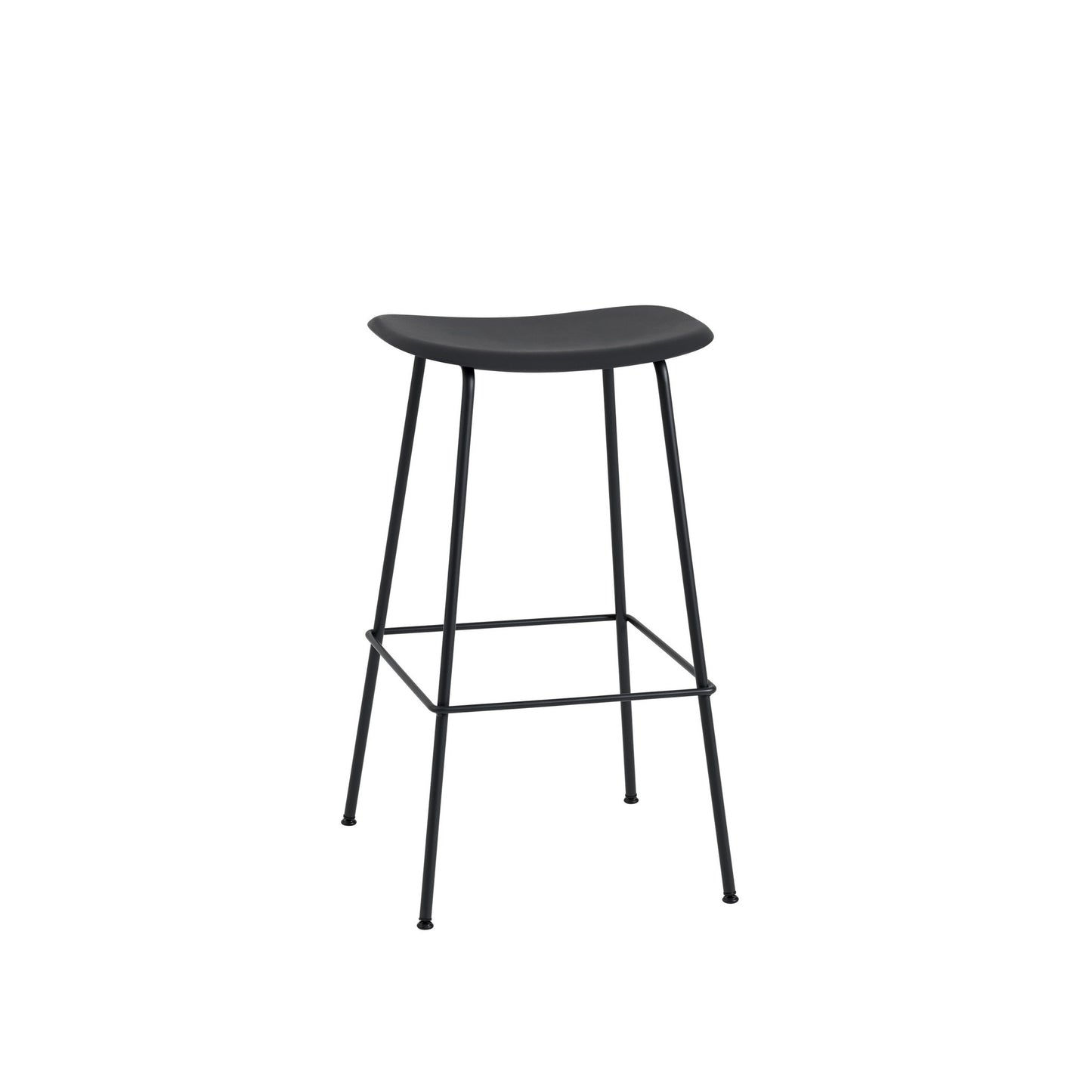 Fiber Bar Stool / Tube Base H: 75cm / 29.5in