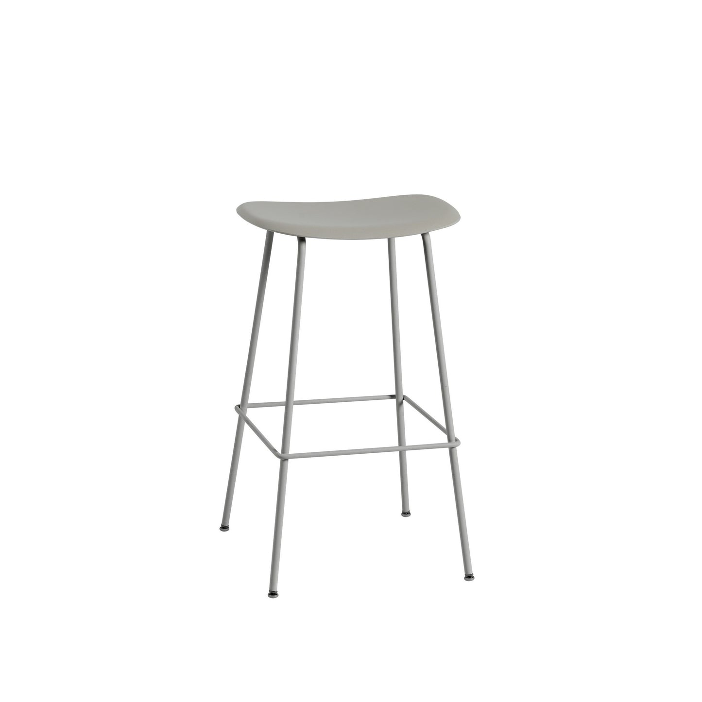 Fiber Bar Stool / Tube Base H: 75cm / 29.5in