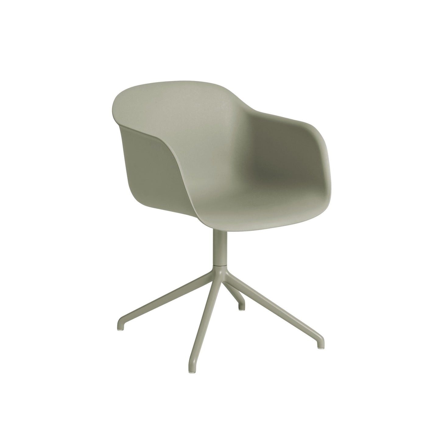 Fiber Armchair / Swivel Base with Castors