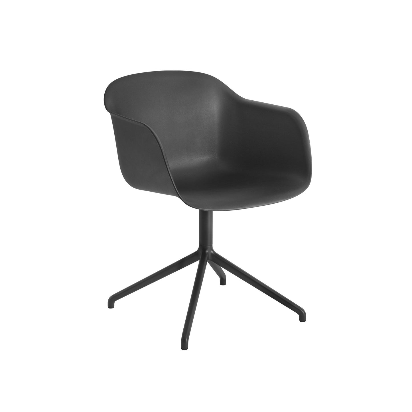 Fiber Armchair / Swivel Base with Castors