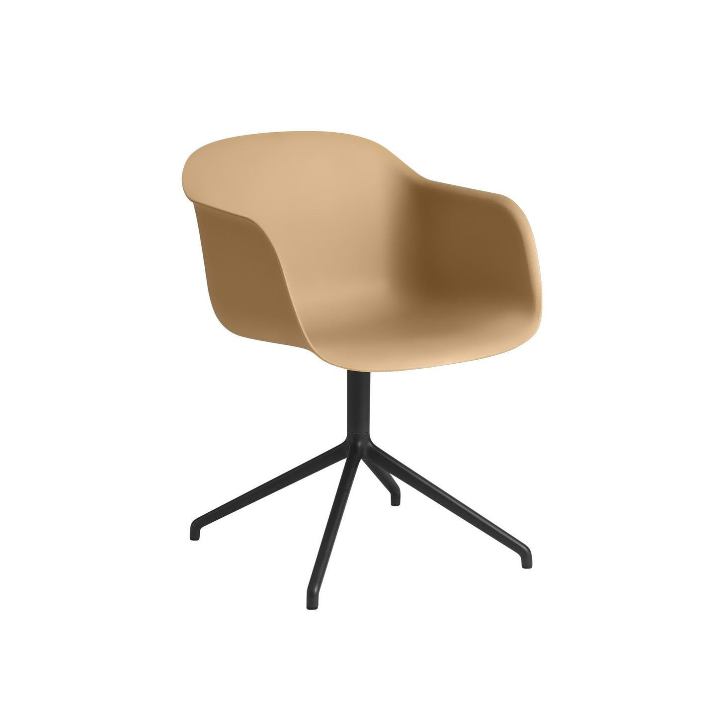 Fiber Armchair / Swivel Base with Castors