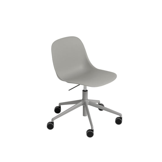 Fiber Side Chair / Swivel Base with Castors & Gas Lift, Fiber Shell