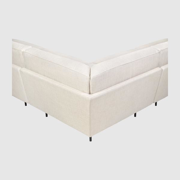 Flaneur Module - Fully Upholstered, 1-seater - Corner, Antique Brass Base