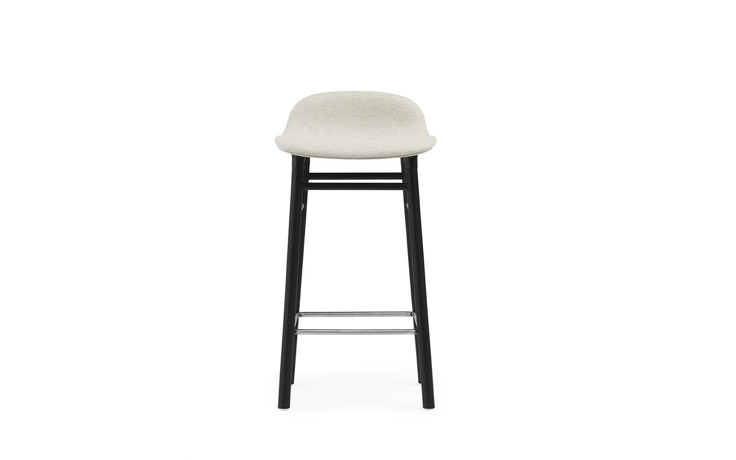 Form Barstool 65 cm Full Upholstery Black Oak