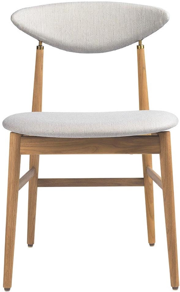 Gent Dining Chair - Fully Upholstered, Wood base, Oak Oiled
