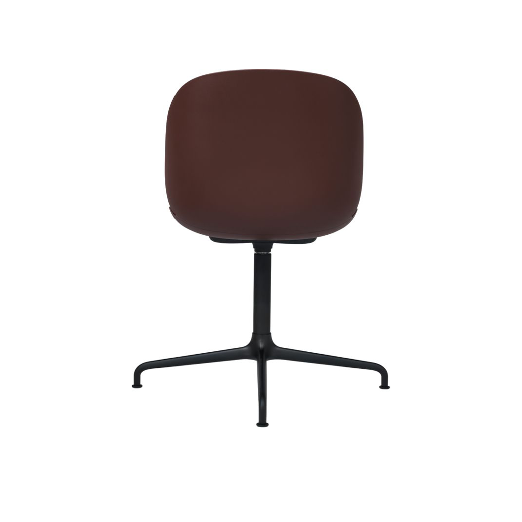Beetle Meeting Chair - Un-Upholstered, 4-Star Base, Black Matte Base