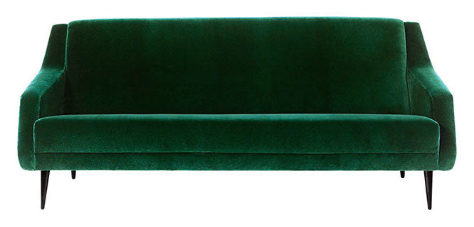 CDC.2 Sofa - Fully Upholstered, 184x82, Wood base, Brown Stained Birch