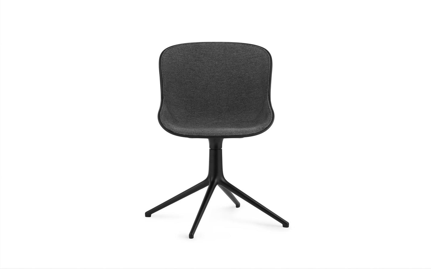 Hyg Chair Swivel 4L Full Upholstery Black Alu