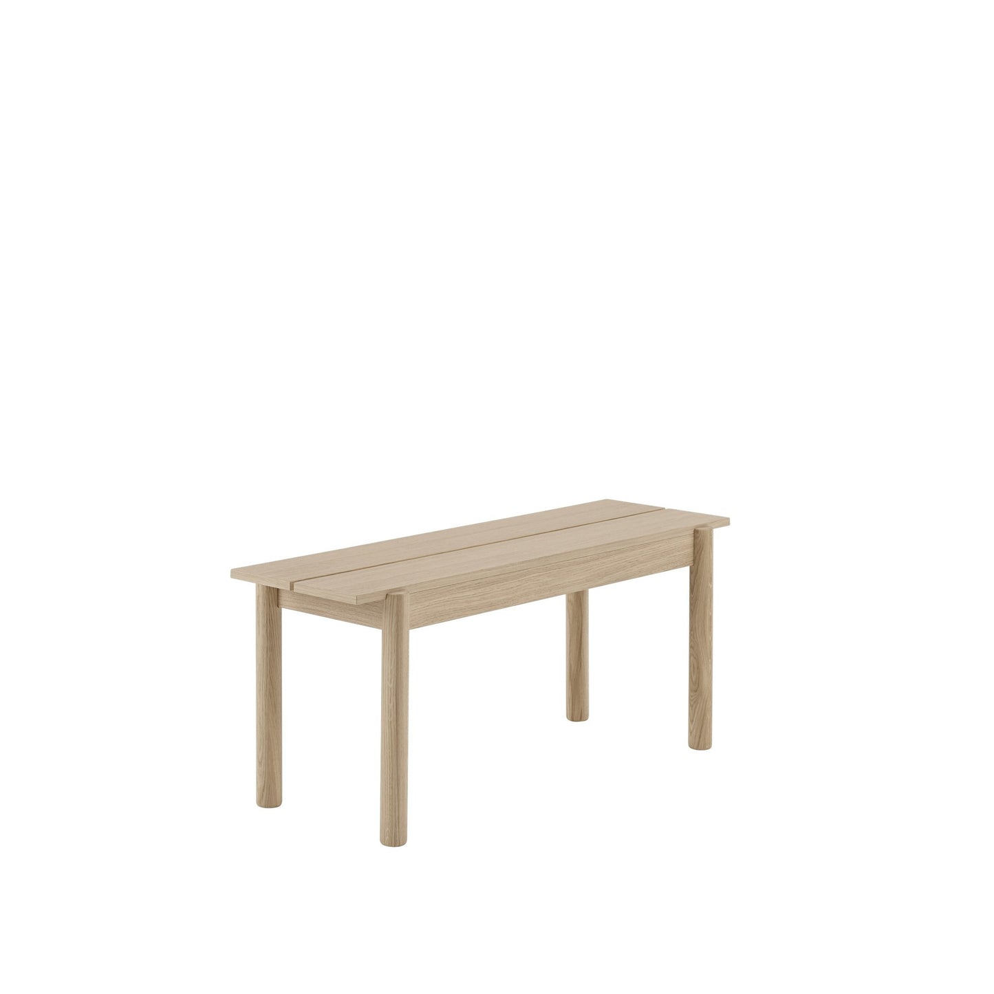 LINEAR WOOD BENCH / 110 X 34 CM / 43.3 X 13.4" Oak