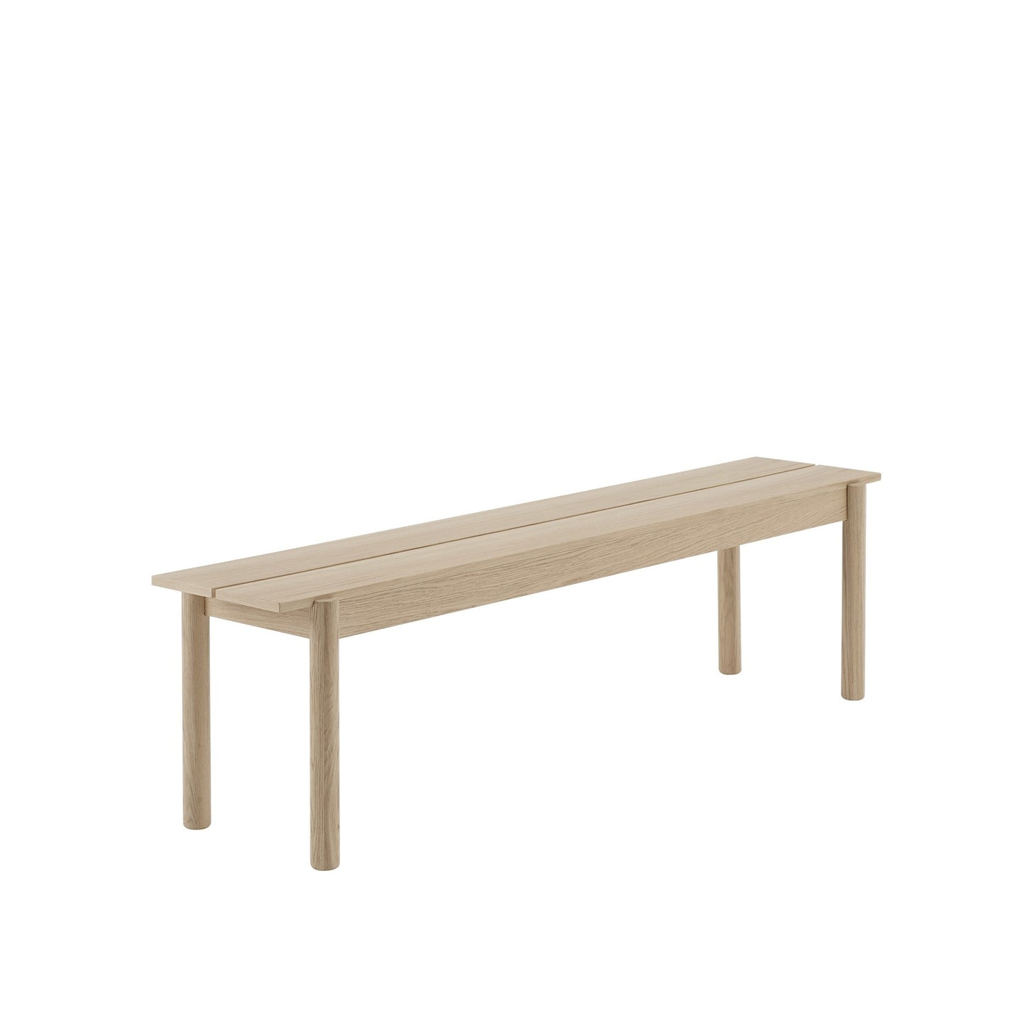 LINEAR WOOD BENCH / 170 X 34 CM / 66.9 X 13.4" OAK