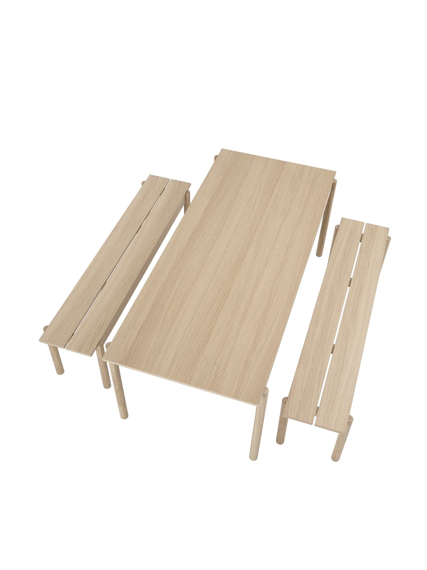 LINEAR WOOD BENCH / 170 X 34 CM / 66.9 X 13.4" OAK