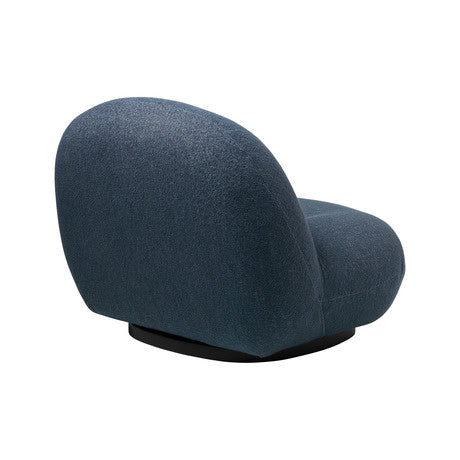 Pacha Lounge Chair - Fully Upholstered, Semi-Matte Black
