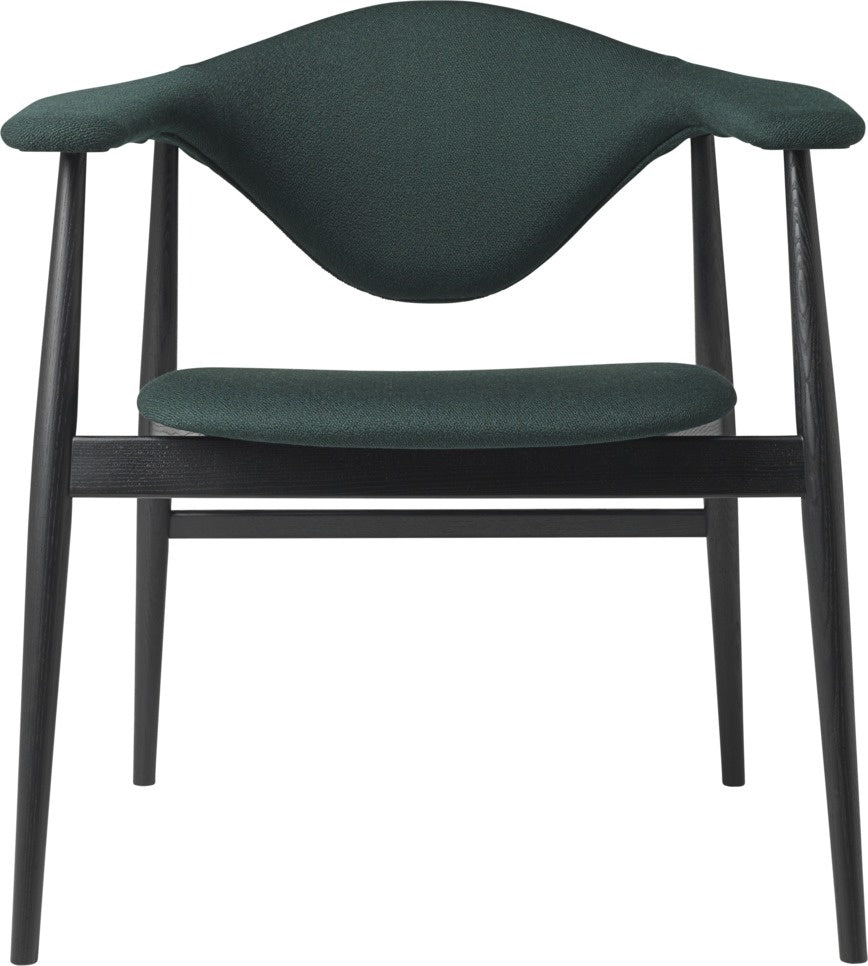 Masculo Dining Chair - Fully Upholstered, Wood base
