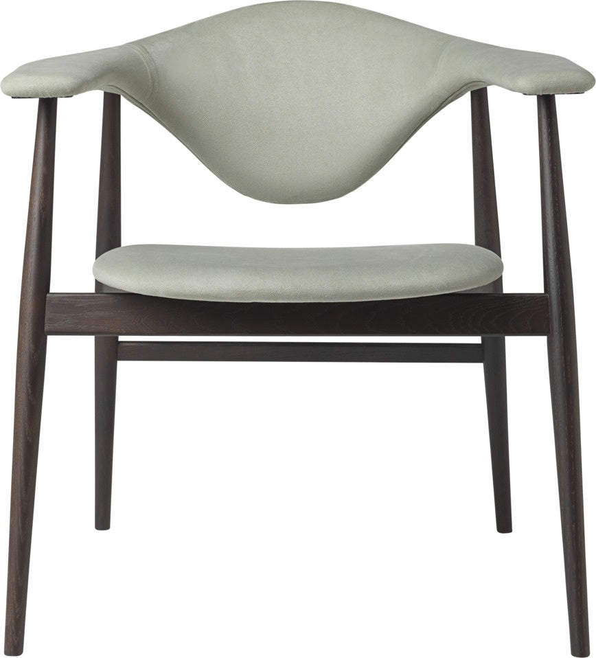 Masculo Dining Chair - Fully Upholstered, Wood base