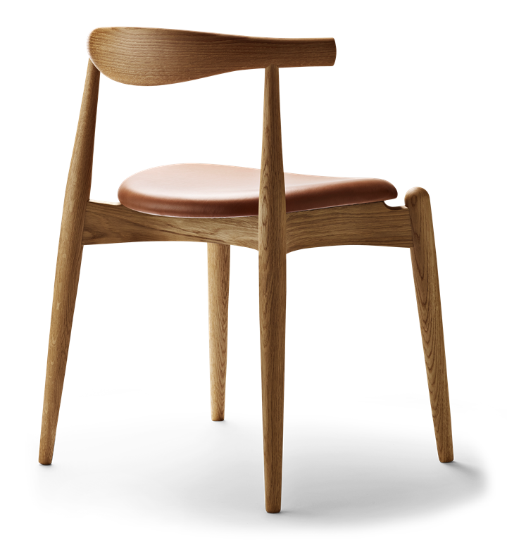 CH20 Elbow Chair, Oak - Leather
