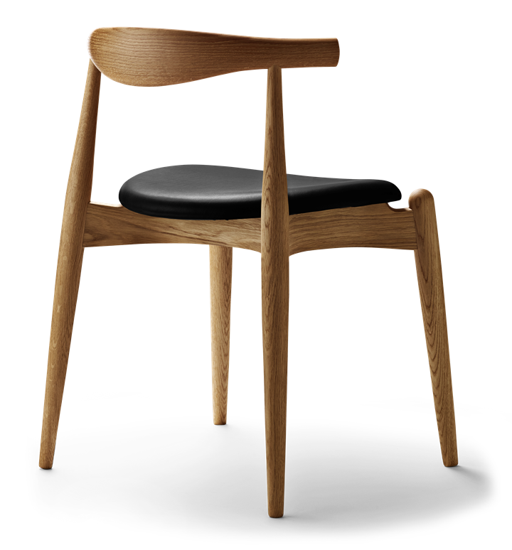 CH20 Elbow Chair, Oak - Leather