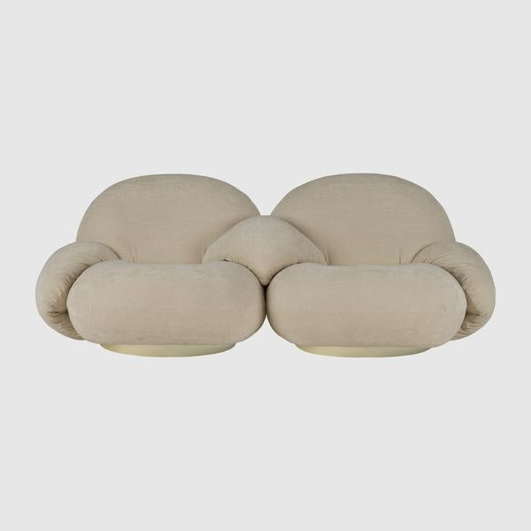 Pacha Sofa - Fully Upholstered, 2-seater with armrests incl. middle armrest