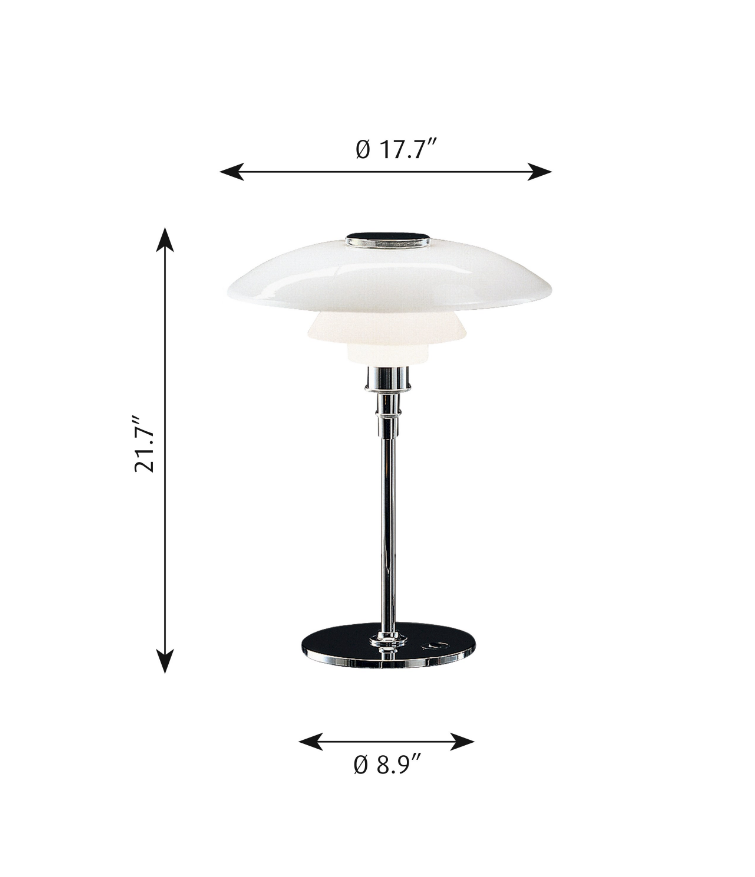 PH 4.5/3.5 Glass Table Lamp