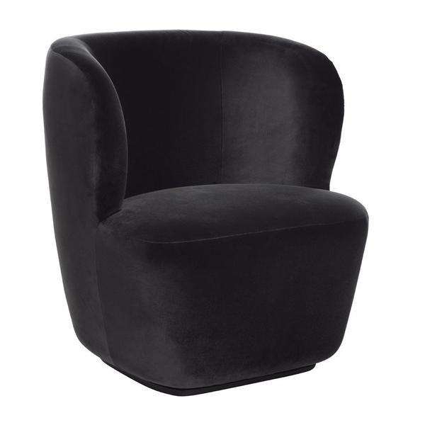 Stay Lounge Chair - Fully Upholstered, Small, Returning Swivel