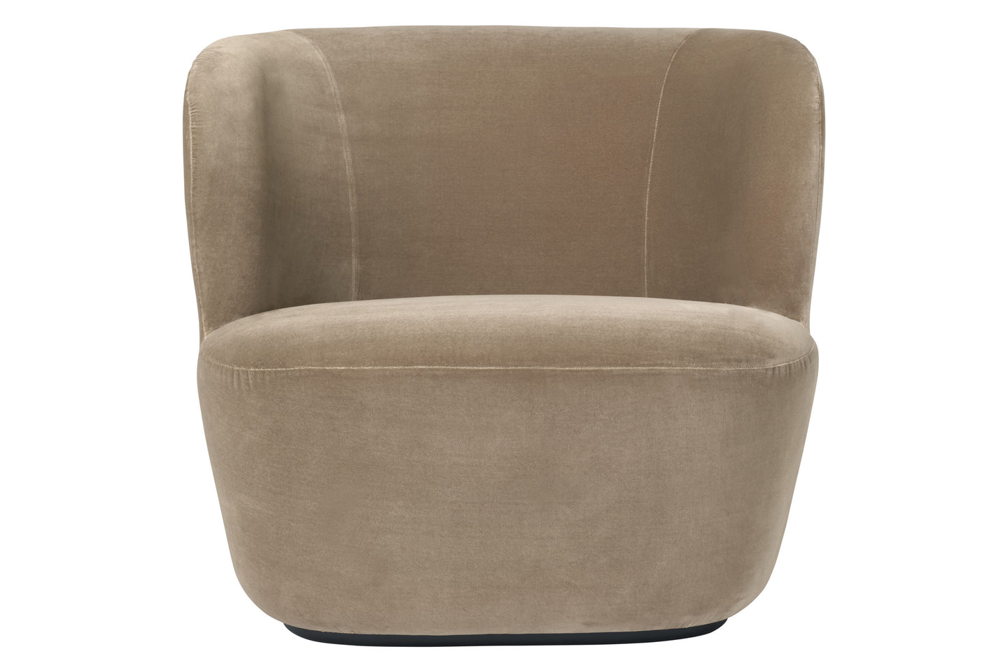Stay Lounge Chair - Fully Upholstered, Large, Black base