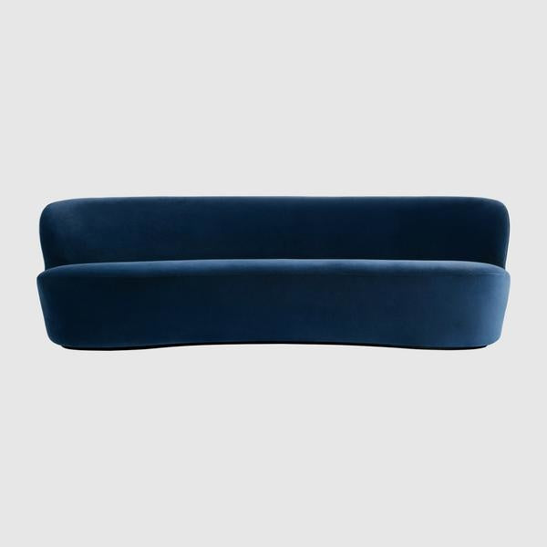 Stay Sofa - Fully Upholstered, Oval, 240x94, Black base