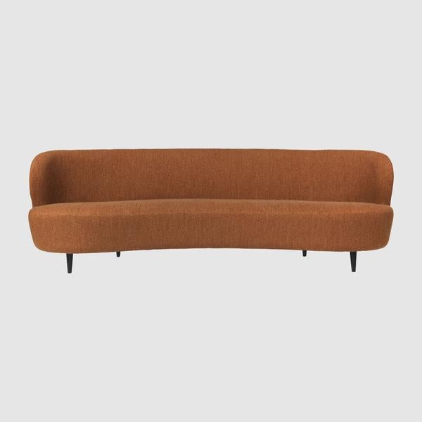 Stay Sofa - Fully Upholstered, Oval, 240x94, Wooden legs