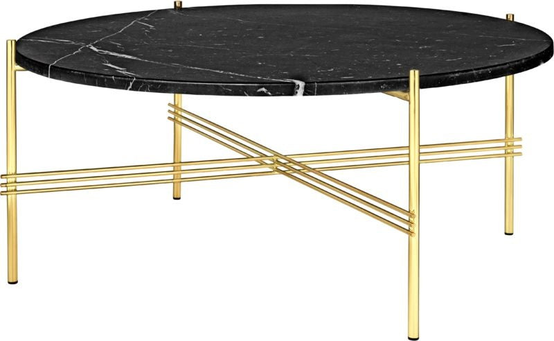 TS Coffee Table - Round, Ø80, Brass Base