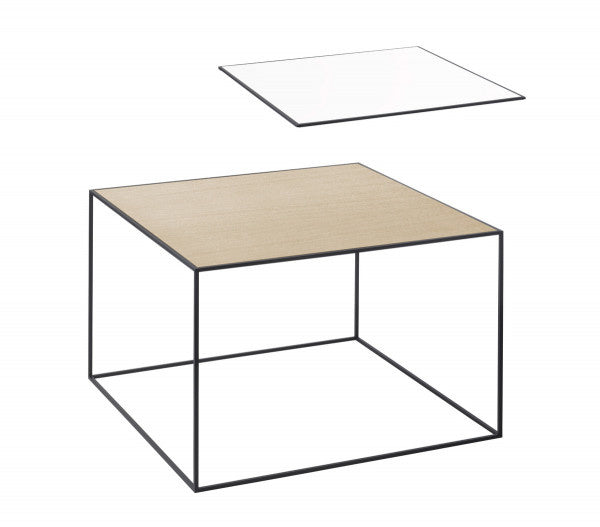 Twin 49 table, Black frame