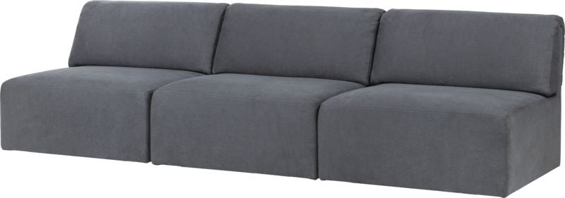 Wonder Sofa - Fully Upholstered, 3-seater without armrests, 270x95