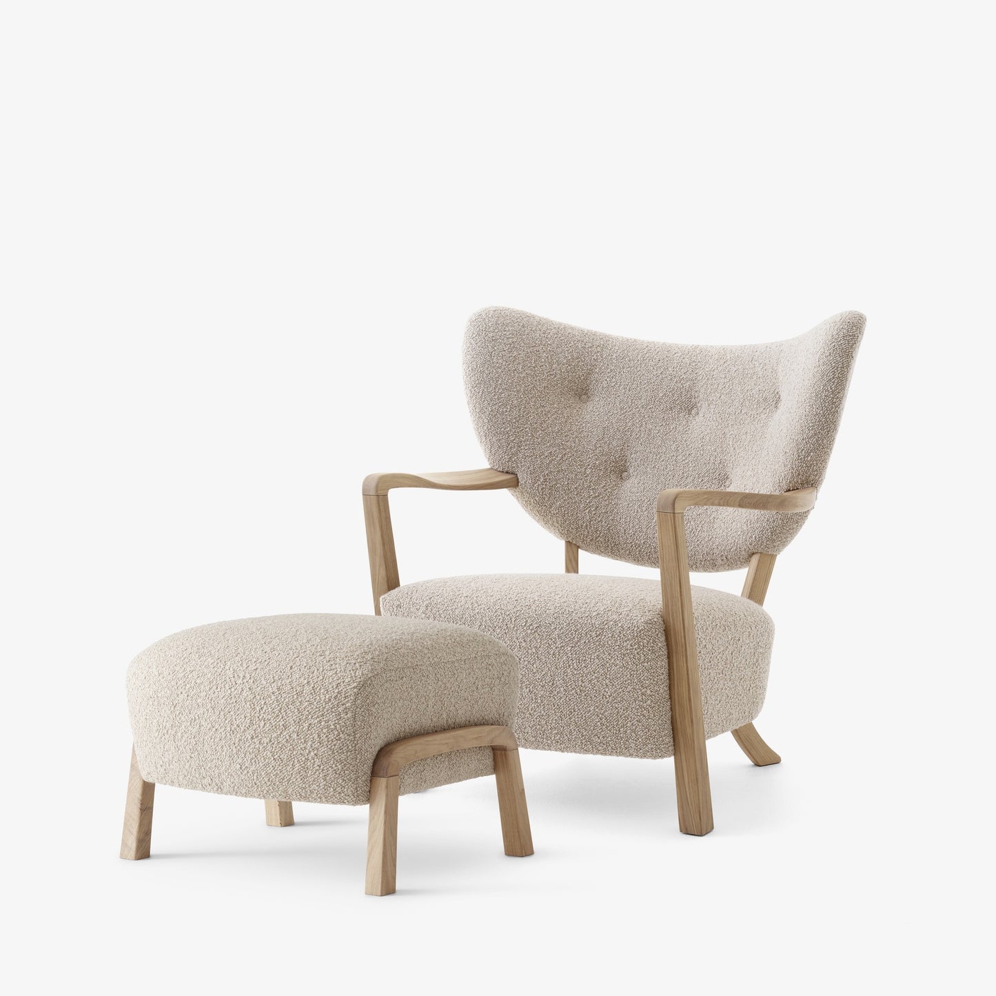 Wulff ATD2 Lounge Chair and Pouf