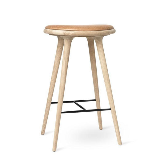 High Stool, Oak, Bar 29.1”